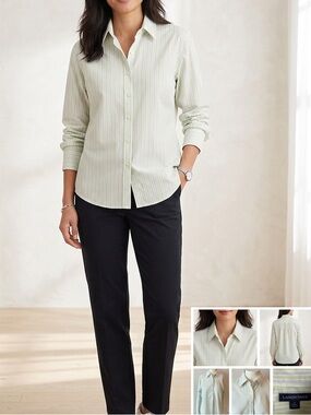 Land's End Stripped Shirt